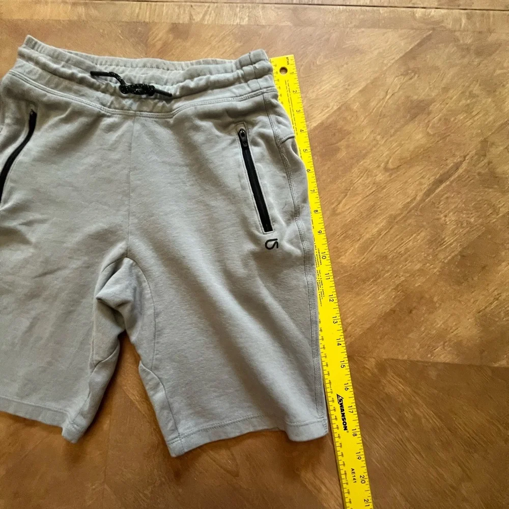 Grey Tie-Waist Shorts - GAP Kids - Black Zip Pockets - XXL (18-20)